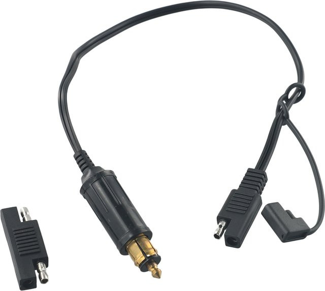 Motorrad Telefon Ladegerät mit USB-C Anschluss und SAE Stecker für BMW Motorrad Batterie, Schwarz - Bild 1
