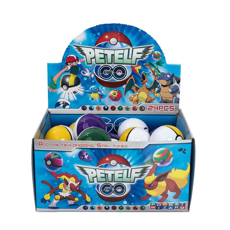 Bandai Pokémon Pokeball, 24-teiliges Set, Anime-Figur Pikachu, Sammelspielzeug - Bild 2