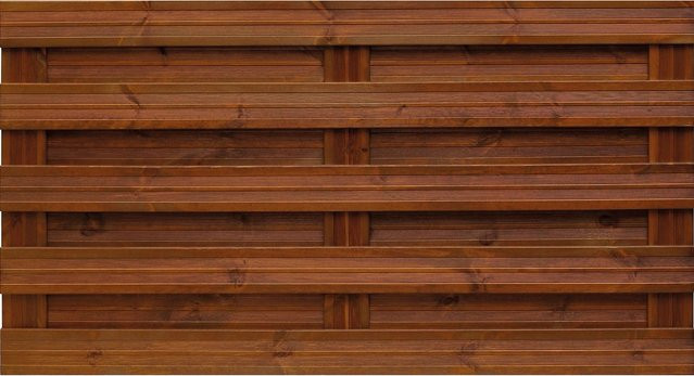 Sichtschutzzaun-Element Goch von Andrewex aus Holz in Braun, lasiert, B/H: 90 x 180 cm - Bild 1