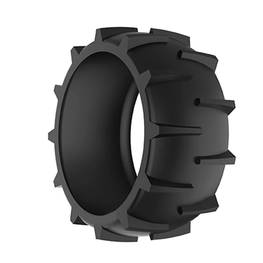 VIBRATITE Rutschfeste Räder aus Naturkautschuk für Dreame A1 und A2 Rasenmäher in Schwarz - Bild 2