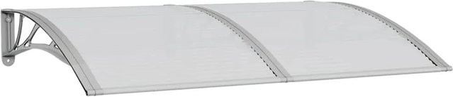vidaXL Türvordach Grau aus Polycarbonat B: 150 cm, T: 100 cm - Bild 1