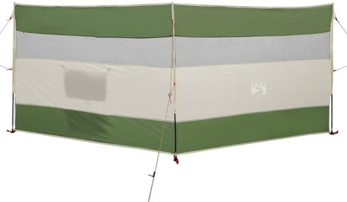 Vidaxl Camping-Windschutz Grün, Wasserdicht, B: 340 cm, H: 130 cm - Bild 1
