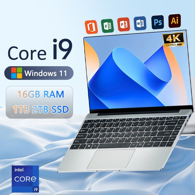Gaming-Laptop mit Windows 11 Pro, Intel Core i9-10980HK, 16GB RAM, 1TB SSD, 16 Zoll, Silber/Grau - Bild 1