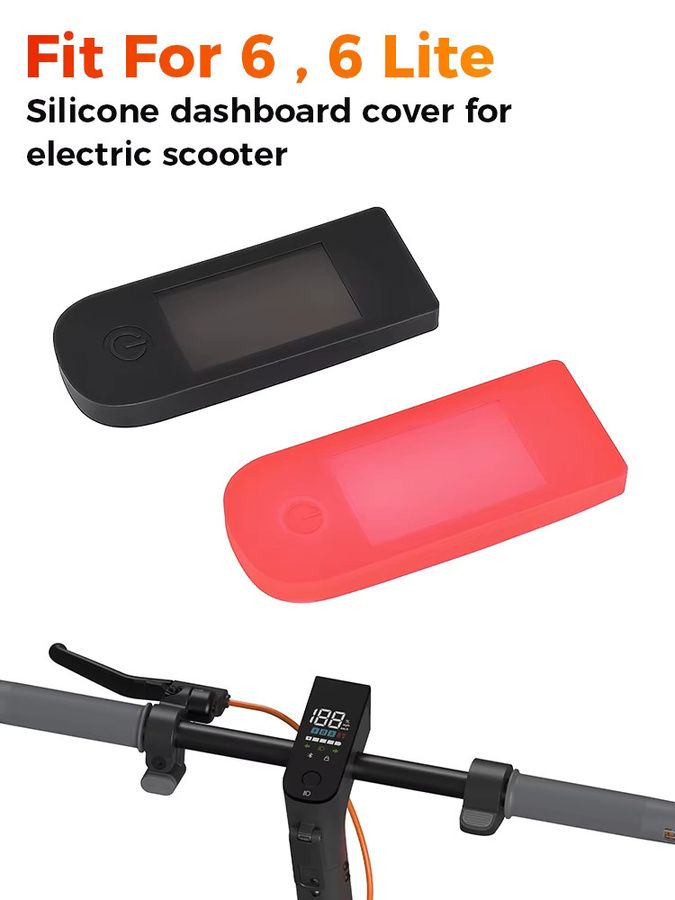Silikon-Schutzhülle für das Armaturenbrett-Display von Xiaomi Mi6 Lite Elektroroller in Schwarz - Bild 6