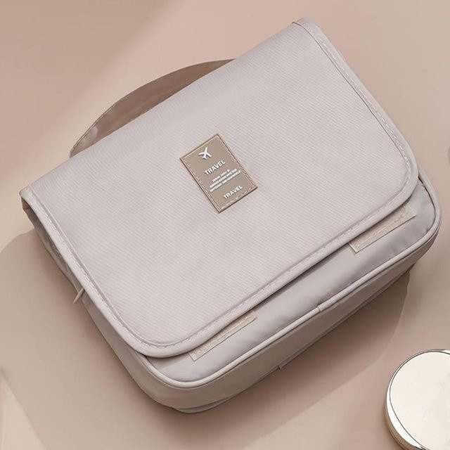 XYNN Reise-Make-up-Tasche, wasserdicht, beige, Damen - Bild 1