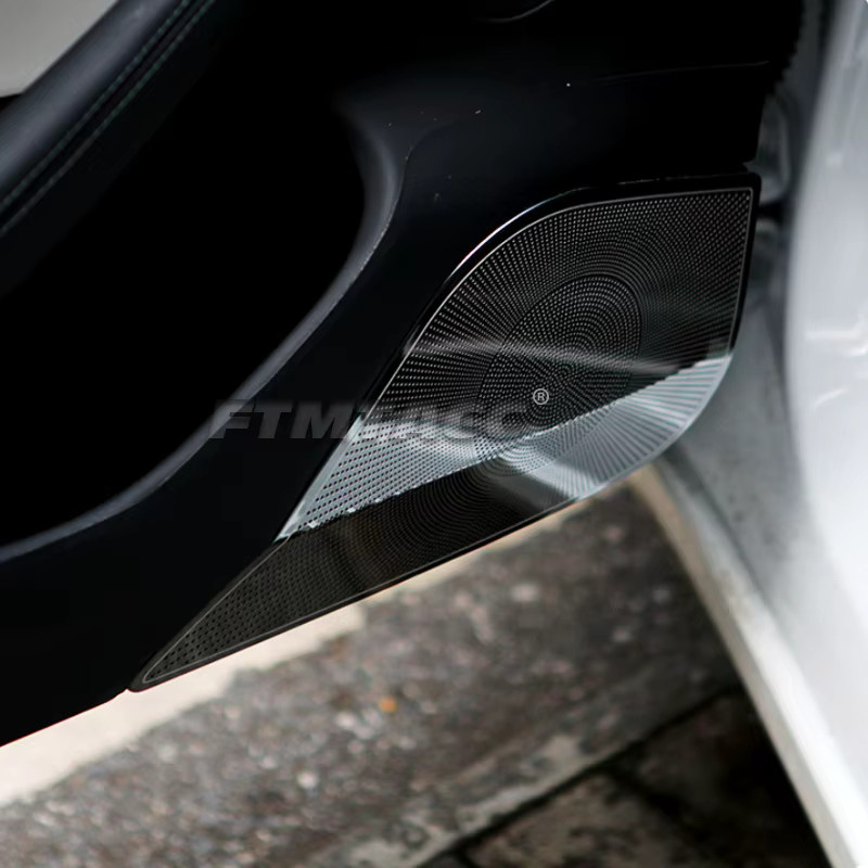 FTMTACC Lautsprecherabdeckung für Tesla Model 3 (2024, 2025) als Audio Protector Styling Aufkleber für vordere und hintere Türverkleidungen - Bild 3