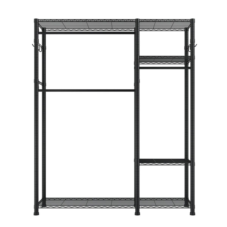 Buying Solutions MB Kleiderständer aus Kohlenstoffstahl in Schwarz mit 6 verstellbaren Etagen und 3 Aufhängungen, Tragfähigkeit 363 kg - Bild 3