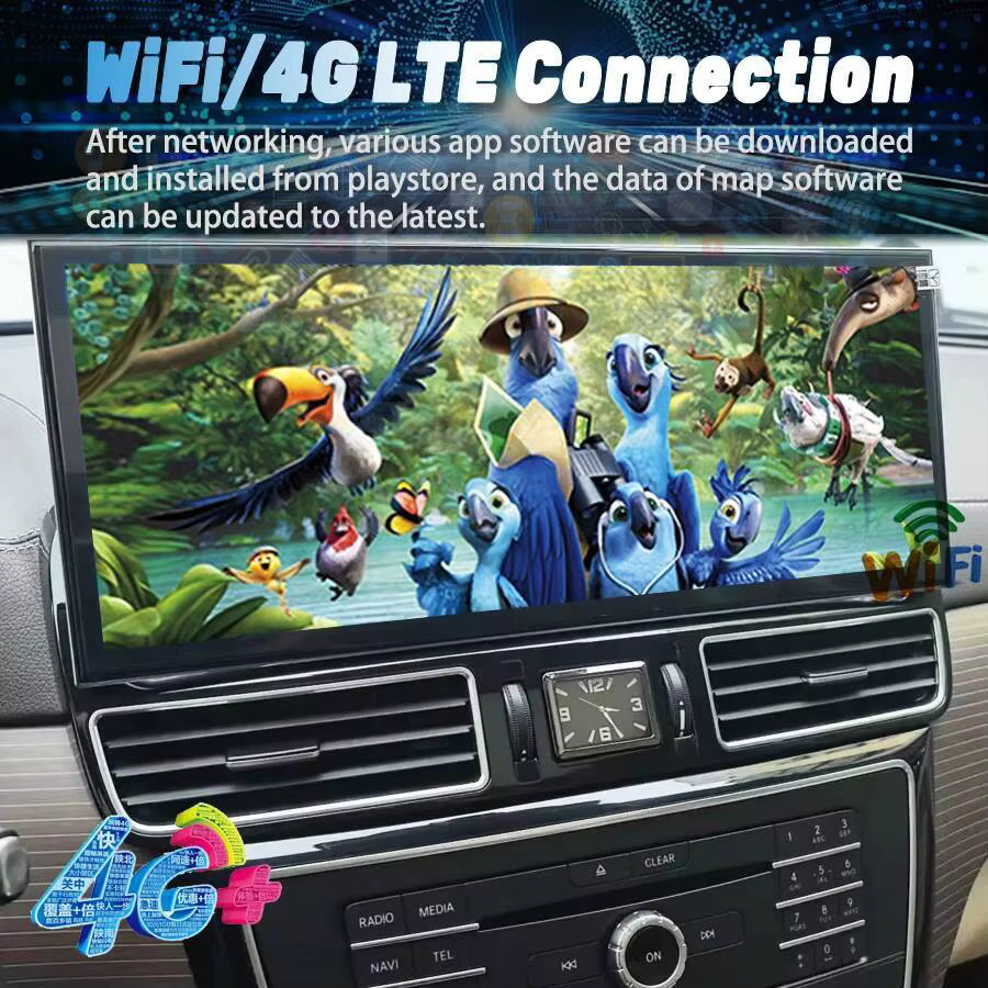 Jetalon Android 15 Multimedia Radio mit 15,8 Zoll Display für Mercedes Benz GLE GLS ML GL (2012-2019), GPS, CarPlay und 4G, Schwarz - Bild 2