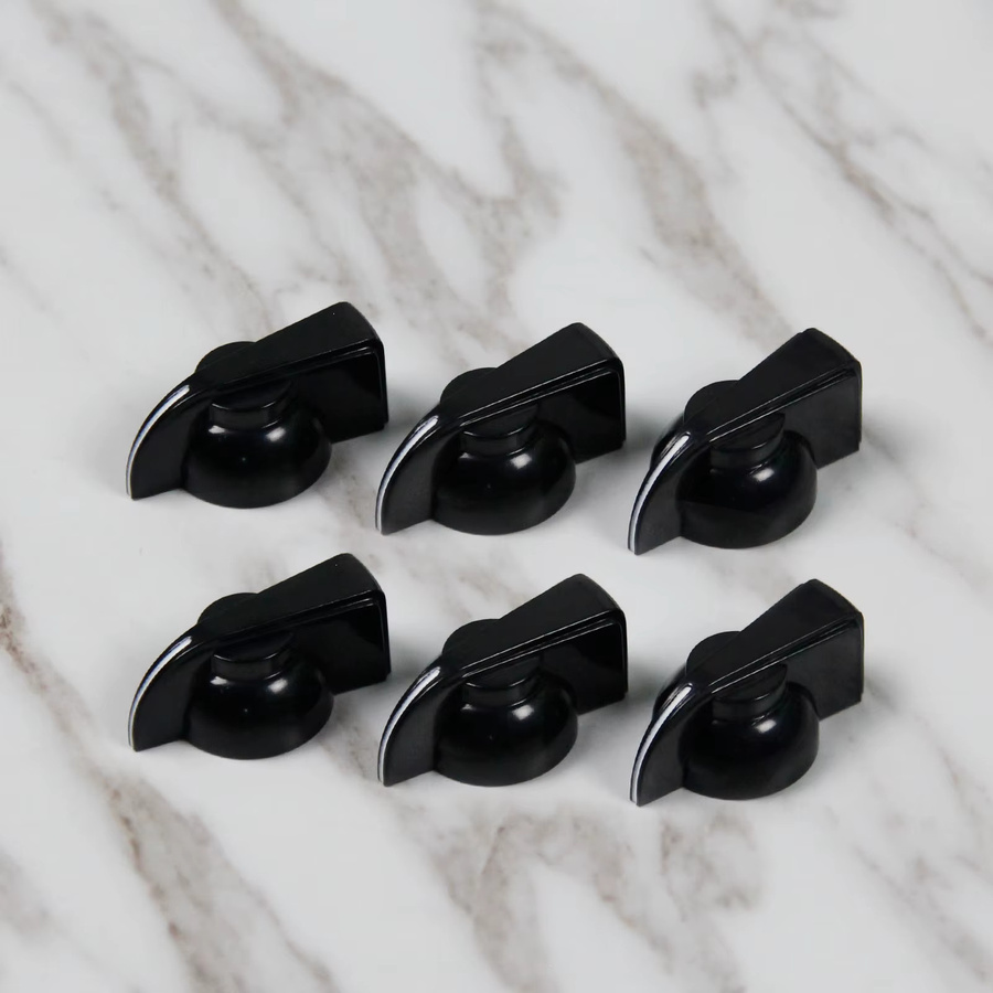 FLEOR 6er Set Big Chicken Head Gitarreneffektpedal Knöpfe für Verstärker in Rot, Schwarz oder Weiß - Bild 2