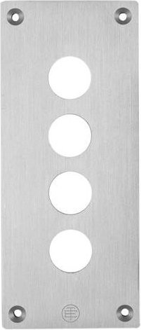 Schneider Electric XAPE304 Abdeckplatte aus Aluminium in Silber mit IP65 Schutzart und Flush-Design - Bild 1