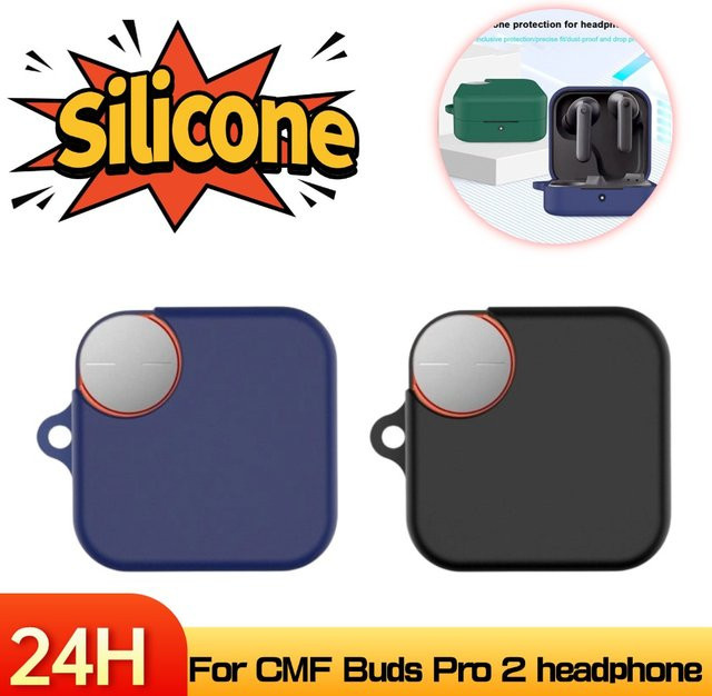 Silikonhülle für CMF Buds Pro 2 von Nothing in Schwarz als Soft Shell Schutzabdeckung - Bild 1