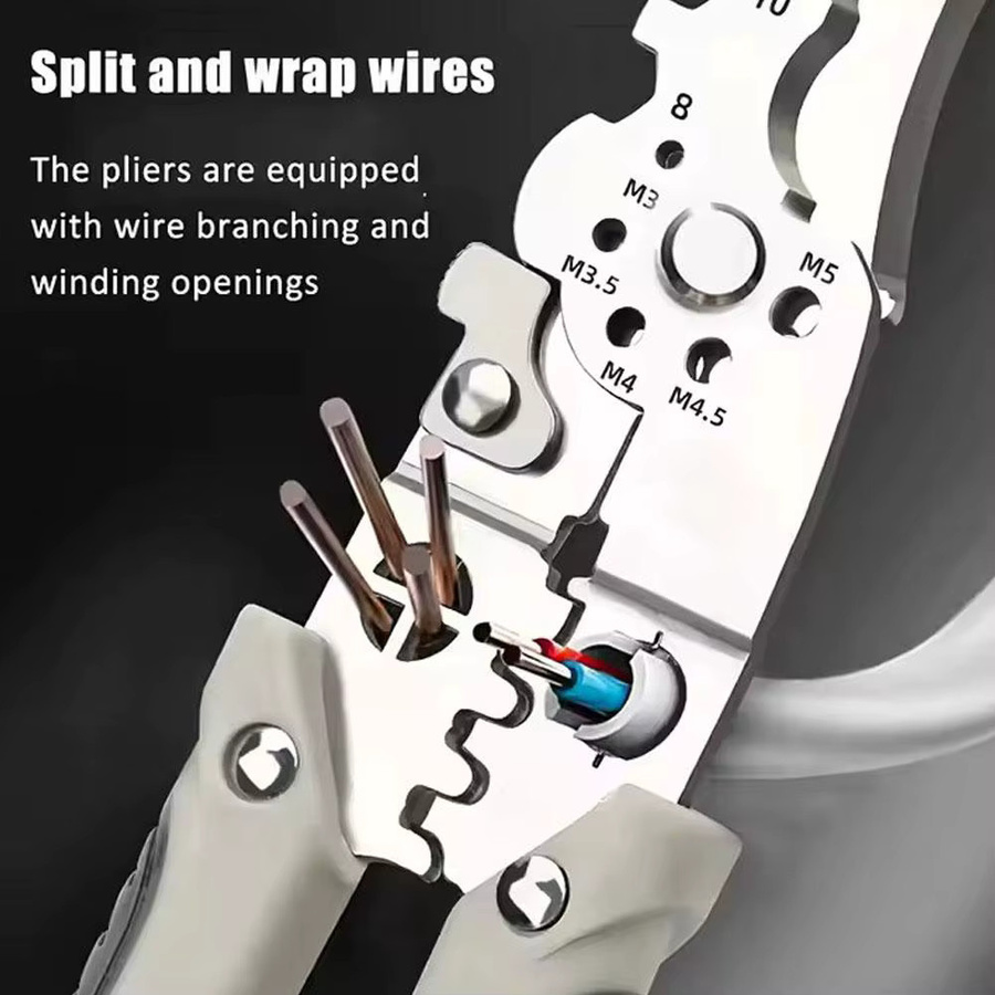 KITPIPI Multifunktionale Abisolierzange als manuelles Reparaturwerkzeug für Elektriker und Haushalt - Bild 3