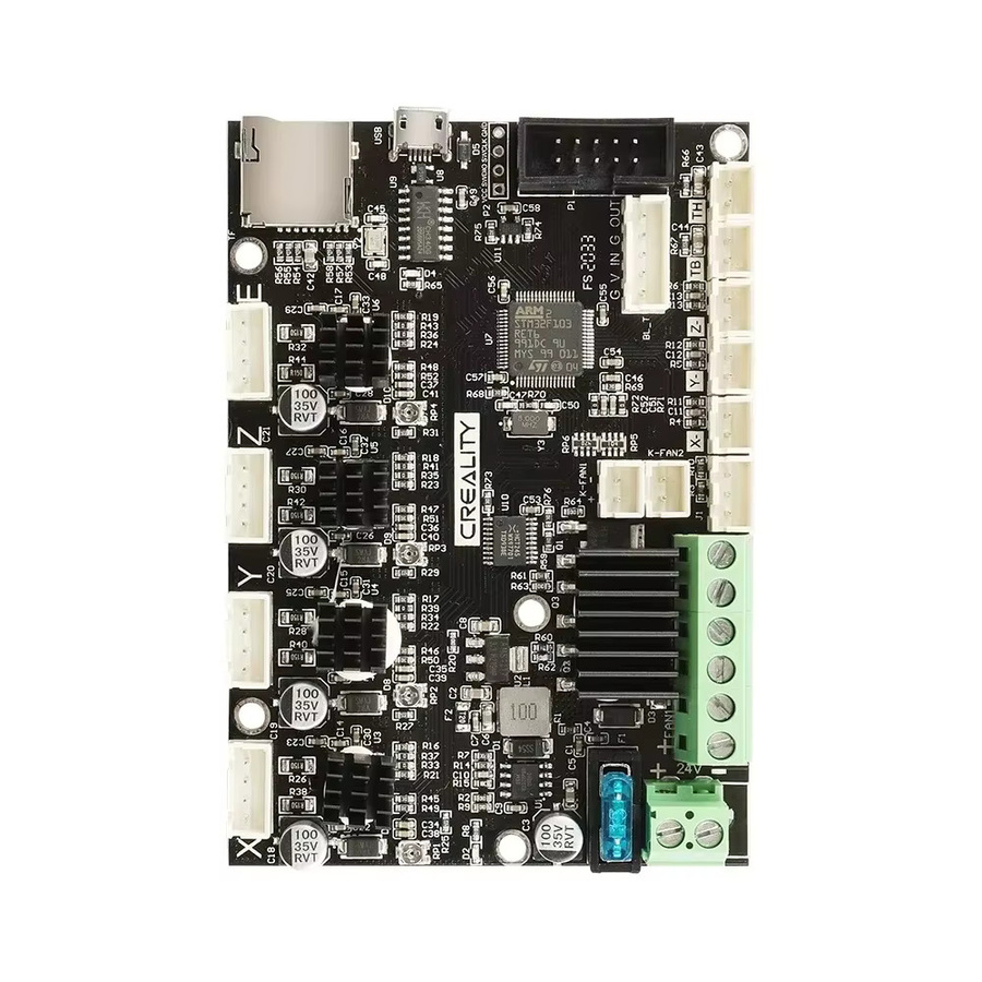 Creality Ender 3 Silent-Motherboard-Kit 32-Bit mit TMC2225 Treibern und Marlin 2.0.1 in Schwarz - Bild 2