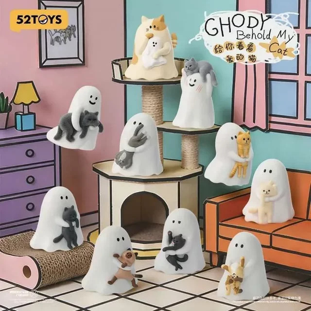 52TOYS Leuchtende Geisterkatzen-Figur, Einzelfigur - Bild 1