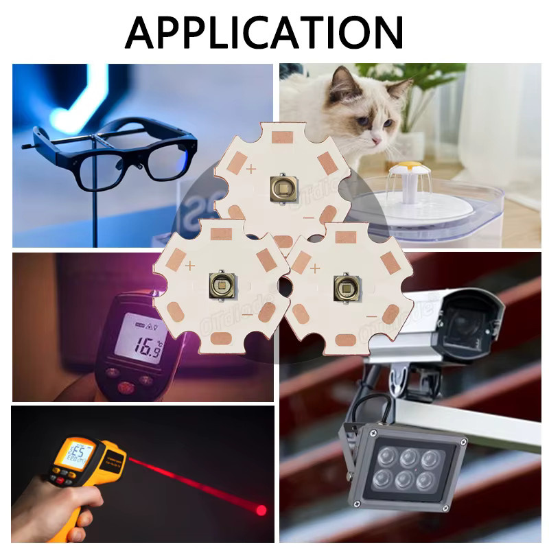 OTdiode Infrarot VCSEL Laser LED für Nachtsichtüberwachung und Lichterkennung mit Wellenlängen von 808 nm bis 1064 nm, 3 W - Bild 2