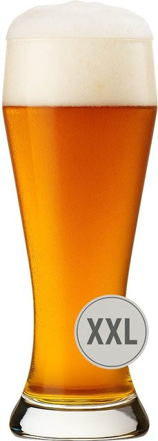 Rastal Ranft XXL Riesen-Weizenbierglas aus Glas, transparent, 3,9 Liter - Bild 1