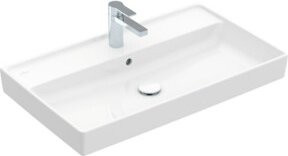 V&B Schrankwaschtisch Collaro mit Überlauf und geschliffenem Unterschrank, Weiß, B: 80 cm, T: 47 cm - Bild 1
