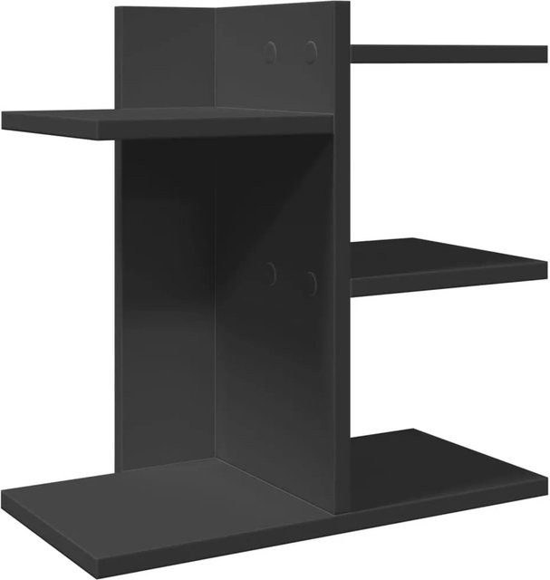 vidaXL Schreibtisch-Organizer Schwarz aus Holzwerkstoff B/T/H: 42 x 21,5 x 42 cm - Bild 1