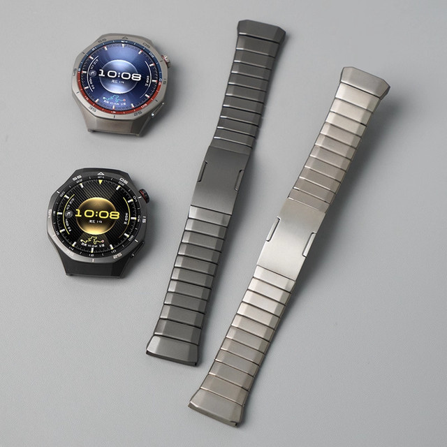 Uhrenarmband Titan, Silber, für Huawei Uhr GT 6 Pro 46mm, Unisex - Bild 1