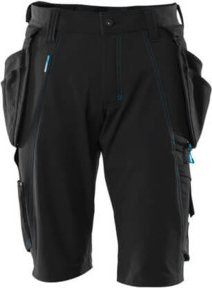 Mascot Handwerkershorts mit abnehmbaren Hängetaschen und Cordura in Schwarz, Größe C46 - Bild 1