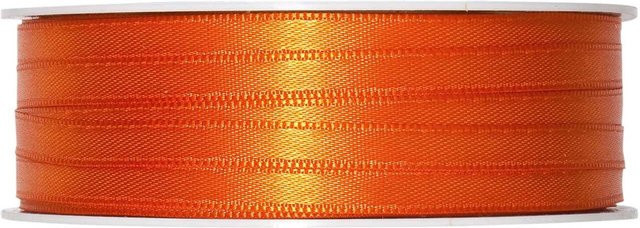 Halbach Satinband aus Polyester in Orange, Breite: 6 mm, Länge: 10 m - Bild 1