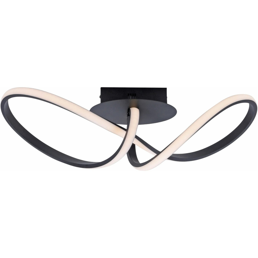 Just Light LED-Deckenleuchte MARIA Schwarz Aluminium Kunststoff B/H/T: 24,5 x 27 x 61 cm - Bild 2