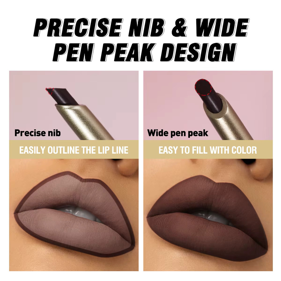 PECOLOVERS Lipliner, Matt, nackter brauner, 6 Farben - Bild 6