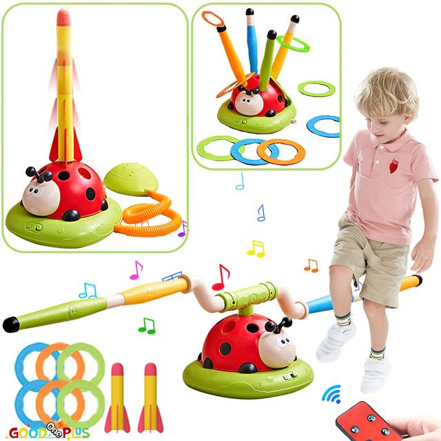 CONUSEA 3in1 Sportspielzeug, Springseil, Wurfspiel, Stomping Launcher - Bild 1