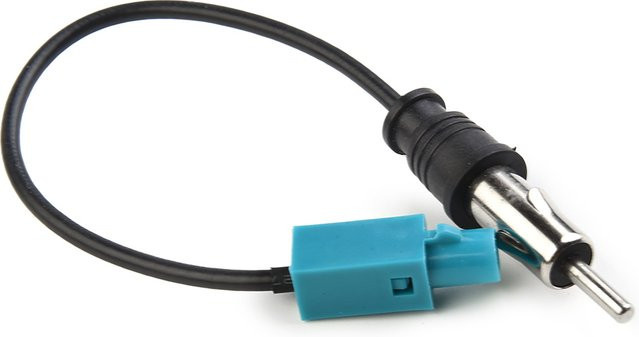 Universeller Auto FM AM Stereo Radio Antennenadapter mit Fakra-Z Stecker auf DIN-Stecker, Länge: 15 cm - Bild 1