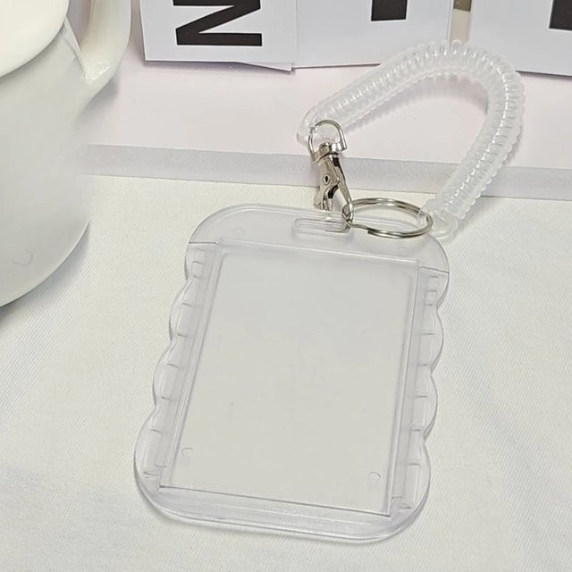 Schlüsselanhänger Fotokartenhalter, transparent, Plastic, Damen - Bild 1
