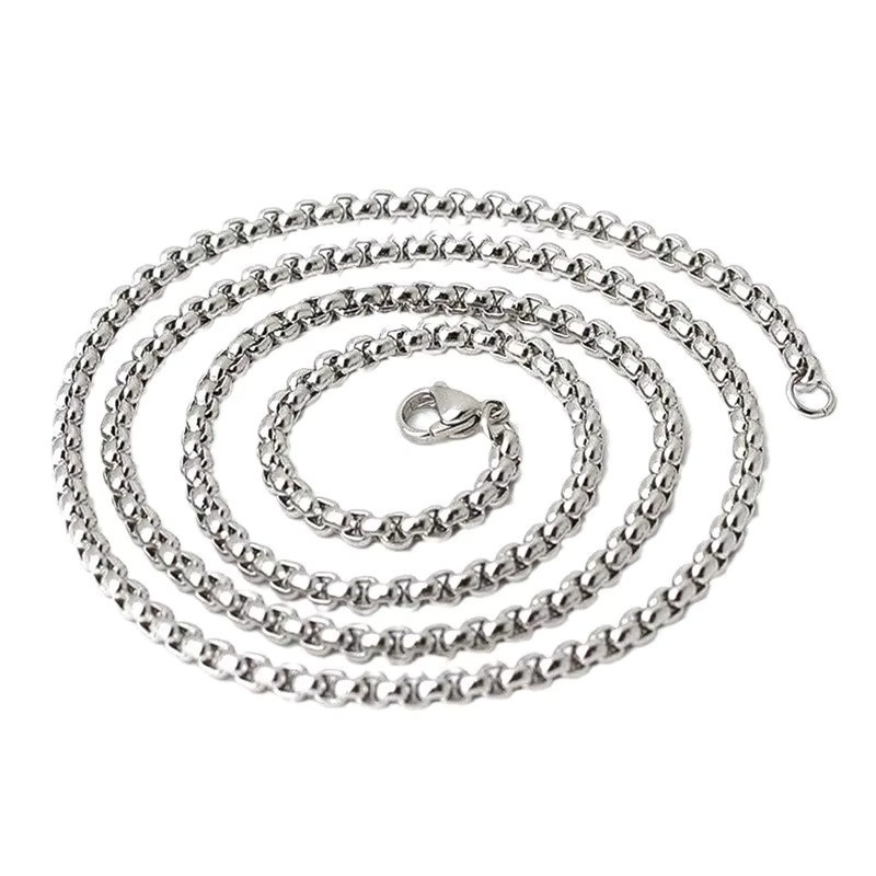 Andara Halskette, 925 Silber, vergoldet, 4 mm, Unisex - Bild 2