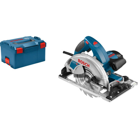 Bosch Professional Handkreissäge GKS 65 GCE mit 1800W und L-BOXX in Blau/Schwarz