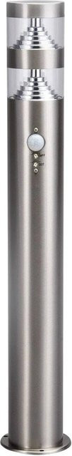Lindby LED Außenleuchte Lanea 9988010 mit Bewegungsmelder in Alu-grau und Edelstahl, modern und spritzwassergeschützt - Bild 1