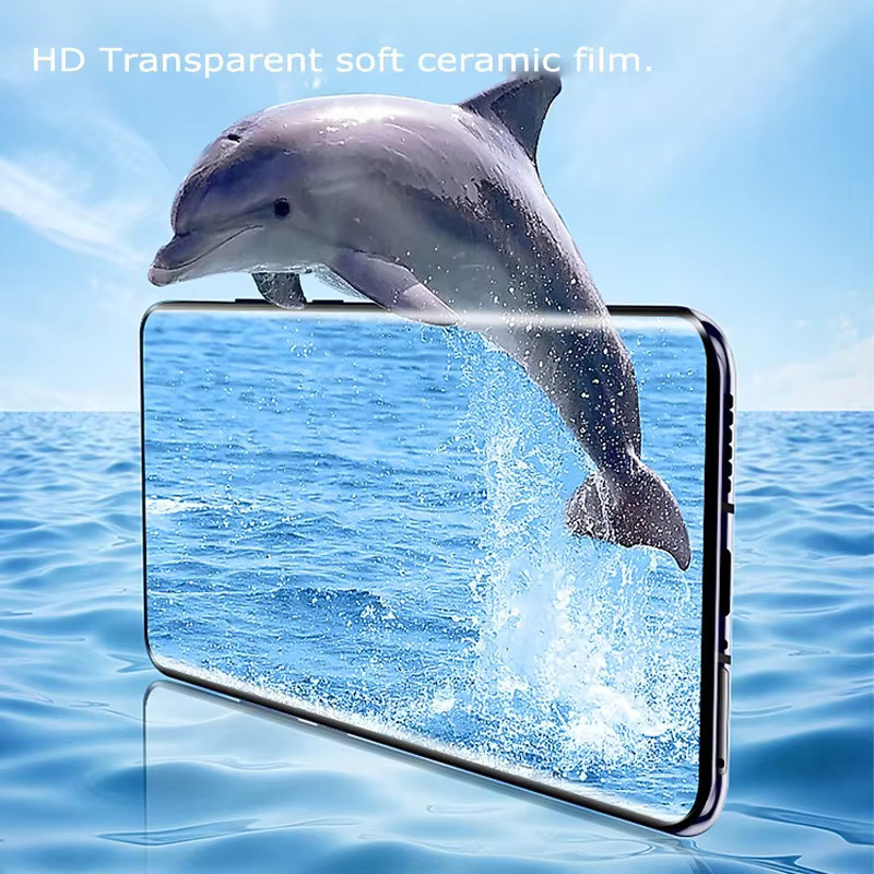 3er-Set HD Keramik Displayschutzfolie für Apple iPhone 16 15 14 13 12 11 Pro Max SE XR XS 7 8 Plus, transparent - Bild 4