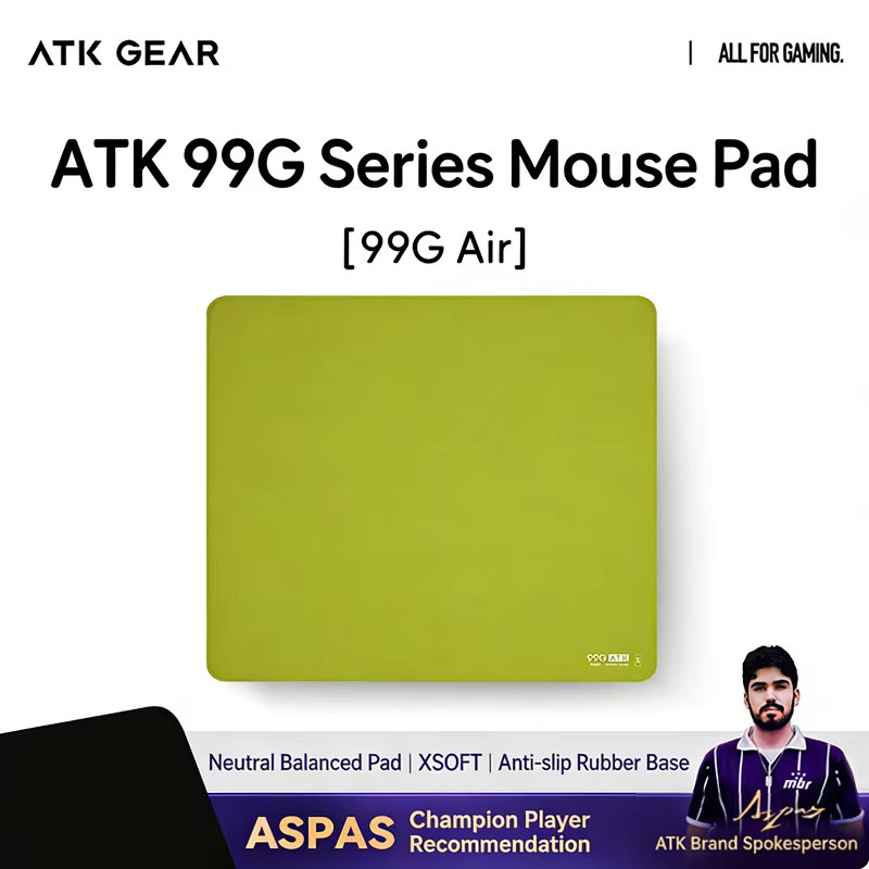 ATK 99G Air Series Extra Großes Schreibtisch-Mauspad Professionelle Esports-Matte für PC-Gaming in Grün - Bild 4