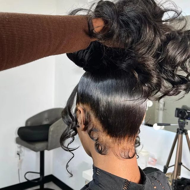 Body Wave Lace Frontal Echthaarperücke, 30-40 Zoll, Brasilianisch, Damen - Bild 1