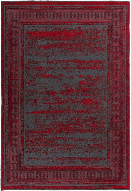 MeGusta Flachflor Teppich Eva Modern UsedLook Rot Polyester B/T: 80 x 150 cm - Bild 1