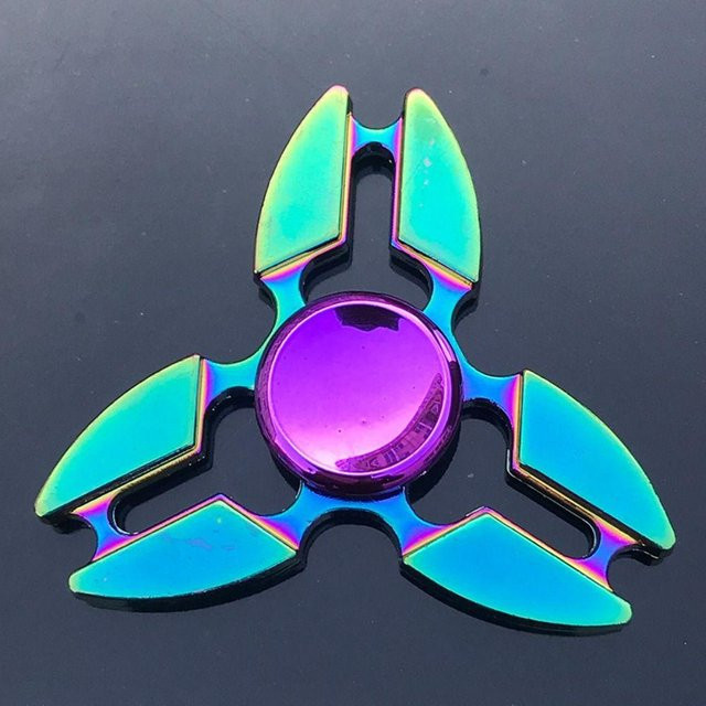 Binchi Drachenflügel Hand Spinner, Legierung Metall, Regenbogen - Bild 1
