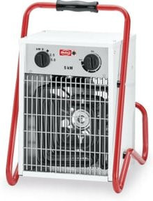 Helios Industrie-Heizlüfter STH 5 mit Thermostat in Weiß, Rot und Grau - Bild 1