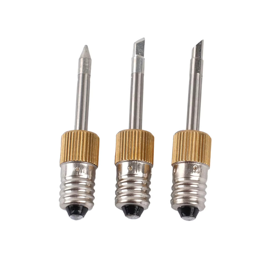 Lötkolbenspitzen Set mit E10 Interface in Silber, Typ B C K für USB Lötarbeiten - Bild 2