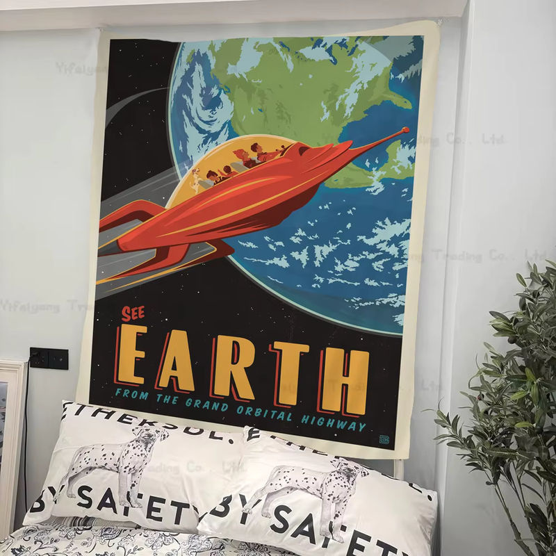 Anime-Wandteppich Outer Space Visions of The Future Travel Collection von bilibili, mehrfarbig, Textil - Bild 2
