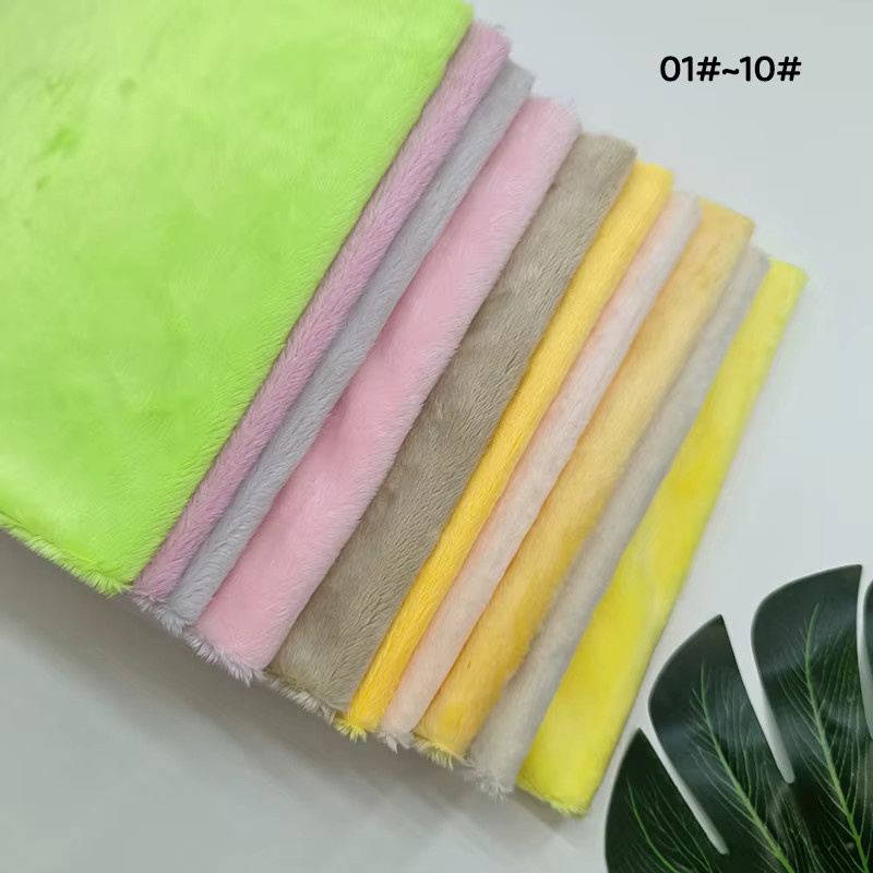 Sewbato Plüschstoff in Multicolour, weicher Stoff zum Nähen von Taschen und Kleidung, Breite: 150 cm, Länge: 100 cm - Bild 1