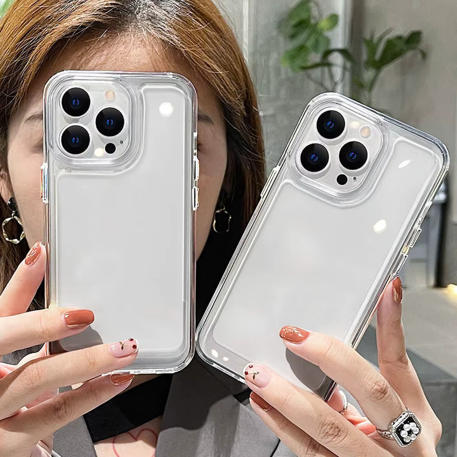 Stoßfeste TPU Handyhülle Air Cover für iPhone 12 bis iPhone 17 Pro Max in Transparent - Bild 2