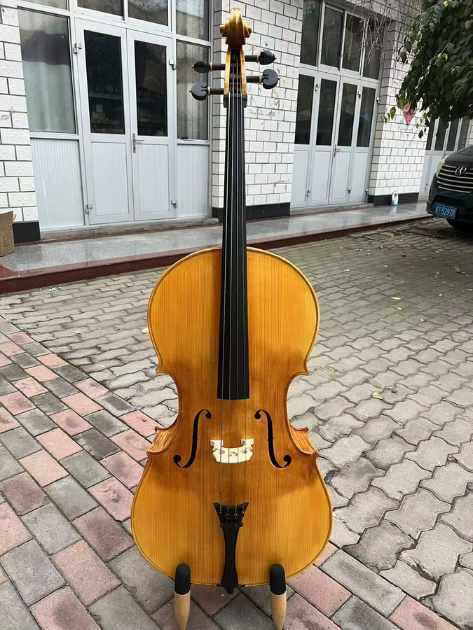 STJ Cello Master 4/4 in Braun mit kraftvollem Klang - Bild 2