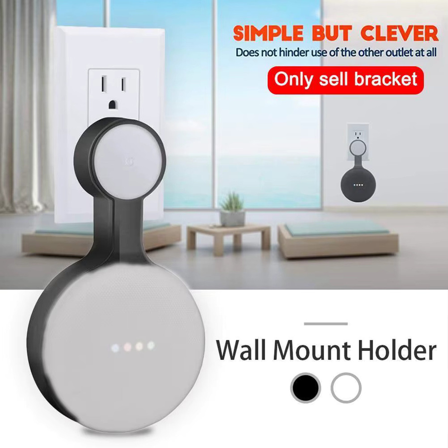Mini-Wandhalterung für Google Nest und Home Mini der 1. und 2. Generation in Weiß mit Kabelmanagement - Bild 4