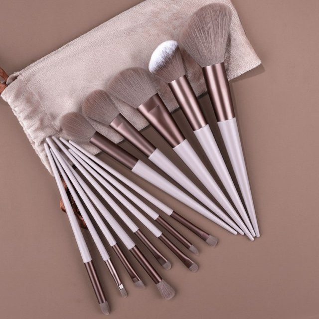 RUNTOIN Make-Up Pinsel Set, 13 Stück, Damen - Bild 1