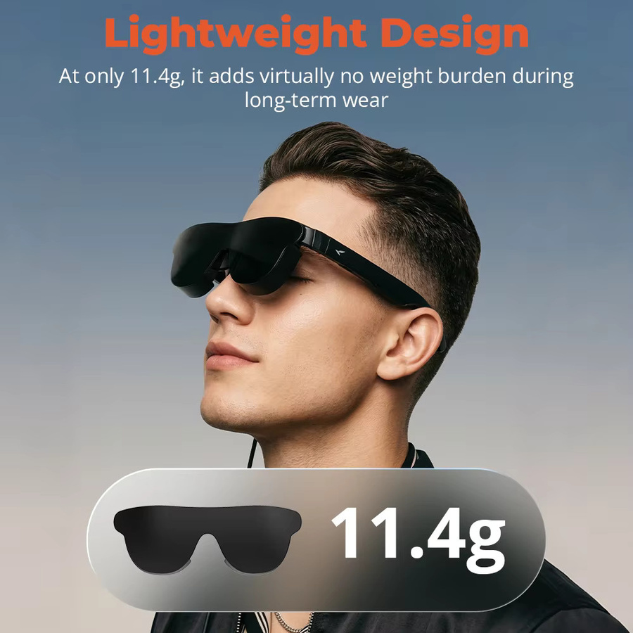 HiBloks Gegenlichtblende in Schwarz für RayNeo Air3, Air3s Pro, Air4 und Air 4 Pro Brillen mit wendbarer Abdeckung - Bild 5