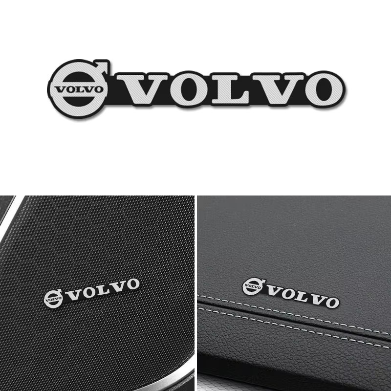 4er Set Volvo Auto Audio Lautsprecher Emblem Aufkleber in Silber für XC60 V40 XC40 V60 XC90 S60 V70 S90 CX70 V90 EX90 Zubehör - Bild 2