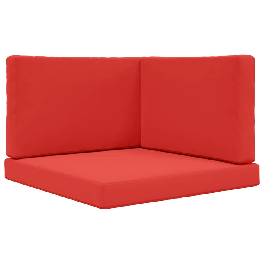 vidaXL Sofakissen für Draußen 3-teiliges Set, Rot, Polyester, B/H: 80 x 80 cm - Bild 2