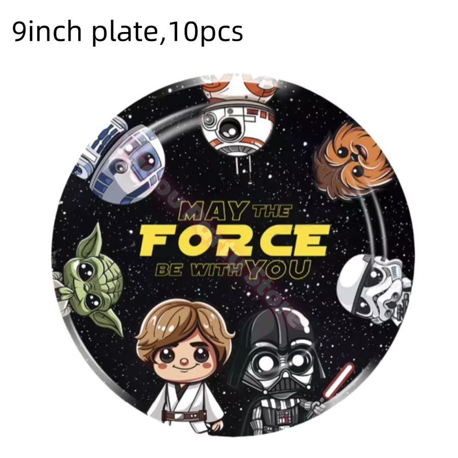 Hasbro Star Wars Geburtstagsparty-Dekorationen, Tassen, Teller, Servietten, Tortenaufsatz, Banner, Luftballons - Bild 3